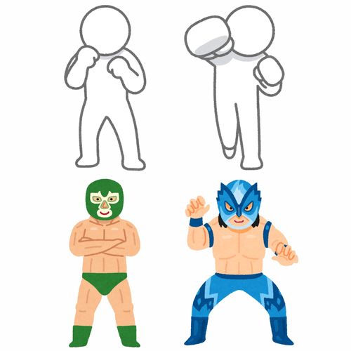 拳擊與泰拳 卡通插畫素材與運動賽事組織